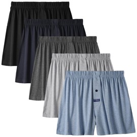 BAMBOO COOL Men's Boxer Short 3 or 5 Pack Underwear Boxers for Men Classic Relaxed Fit Stretch Short