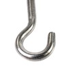 POFET Pack of 10 M8 x 60 Threaded Screw Hooks,