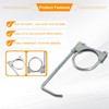 higehio 3 Inch Exhaust Clamp with Muffler Hanger Fits for
