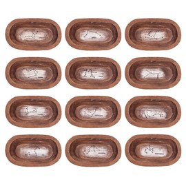 NKNN 12 Pack Zodiac Wooden Bulk Country StyleHand-carved Wooden Restaurant Paulownia DIY Home Crafts Making Farmhouse Fruit Supplies Decoration (twelve constellations)
