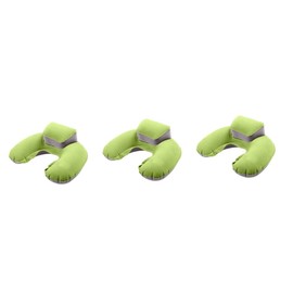 STOBAZA 3pcs Lightweight Pillow for Travel Inflatable U-Shaped Neck Pillow for Airplane Car
