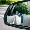 KopKop Suction Cup Mounting Blind Spot Mirror,HD Lens Frameless Convex
