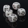 WeLoveDice - Dice White with Black Hearts - Made in