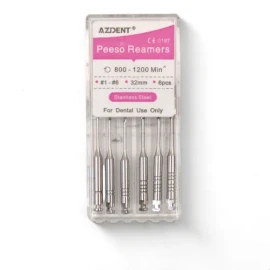 Fresas Peeso Dentales Piso 1-6 Endodoncia 32mm Azdent 6 Pzs