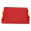Decorative Tray Elegant Exquisite Texture Ergonomic Serving Tray with Handles
