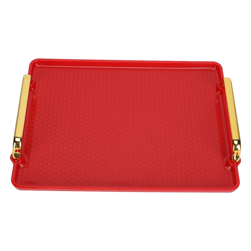 Decorative Tray Elegant Exquisite Texture Ergonomic Serving Tray with Handles