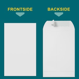 10x13 Envelopes Self Seal - 20 Pack - Open End White Mailing Envelopes for Catalogs, Presentations, Oversized Documents - Self Sealing Envelopes with Peel and Seal Closure - 28lb Heavyweight Paper