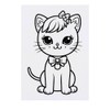 'Cute Kitty' Temporary Tattoo - Water Resistant, Skin-Safe, Non-Toxic Transfer