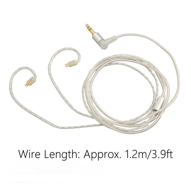 Headphone Upgrade Cable 2 Pin 0.78mm Silver Plated Copper Replacement