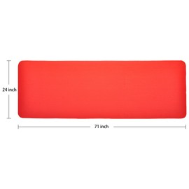 Fitvids 1-Inch Extra Thick High Density Anti-Tear Exercise Yoga Mat with Carrying Strap, Red