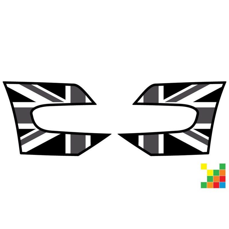 The Pixel Hut gs00252 Black Jack Union Jack A-Panel Decal