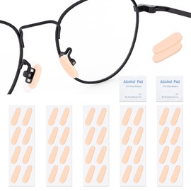 SooGree 20Pairs Soft Foam Nose Pads, 1.5MM Thick Cushion Self Adhesive Glasses Nose Pads Anti-Slip Nose Pieces Grips for Eyeglasses Sunglasses Reading Glasses, Comfortable Replacement Stick On Nosepad