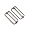 PZRT 4 tirantes negros de 38 mm, hebilla ajustable, cinta