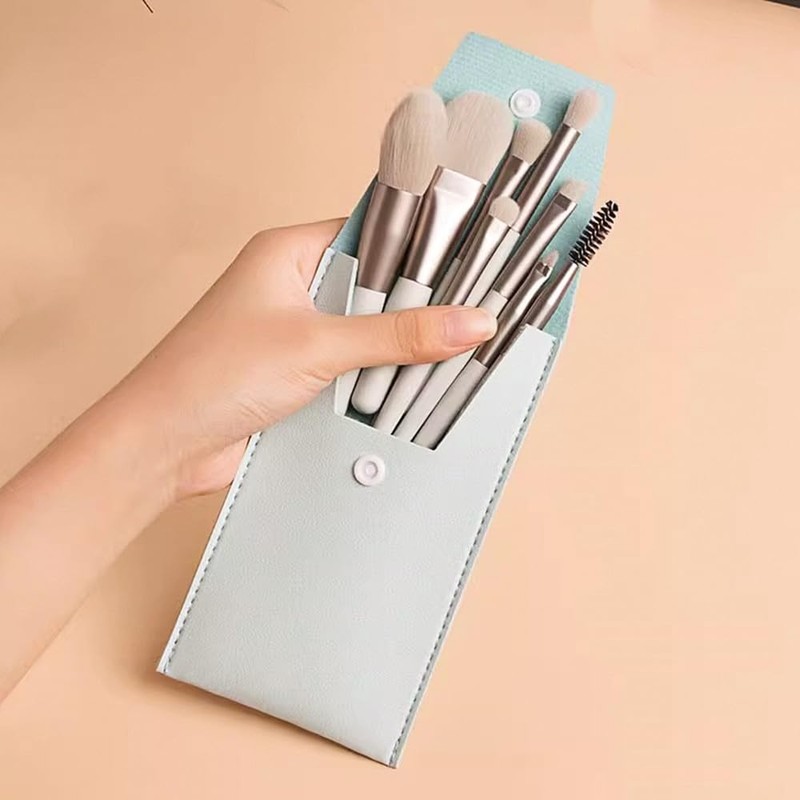 8 Piece Makeup Brush Set, Premium Fiber Bristles, Makeup Brushes,