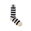 Beams Plus Socks, Ribbed, Border Socks, Men's, white