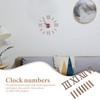 OSALADI Clock Numbers Roman Clock Numerals, 3D DIY Wall Clock