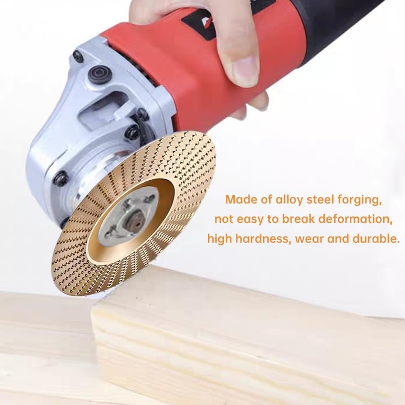 4Pcs Wood Carving Disc Set,4inch Sturdy Wood Shaping Carving Disc,Grinding