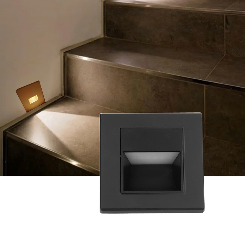 LED Step Lamp Recessed Stair Light for Stairway Corridor Lighting