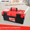 MAXPOWER Tool Box 16 inch, Plastic Small Tool Box with