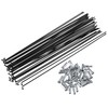 X AUTOHAUX 36 Pcs Bicycle Steel Spokes 14G Bike Spoke