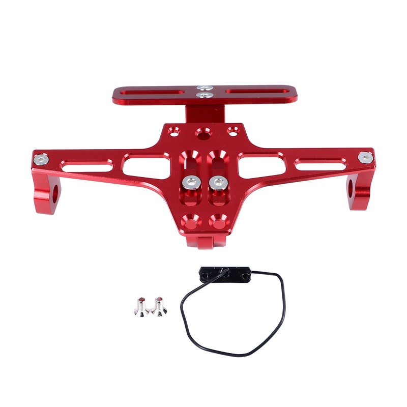 Adjustable License Plate Frame with Light Aluminum Alloy Mudguard Eliminator