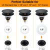 Universal Bathroom Sink Drain Stopper - 1.1~1.5" Pop Up Drain