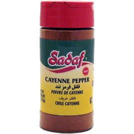 Sadaf Cayenne Pepper Ground - Cayenne Pepper Powder Spice for Cooking and Food Flavoring - Pimienta de Cayena - Kosher - 2 Oz Bottle with Shaker Top