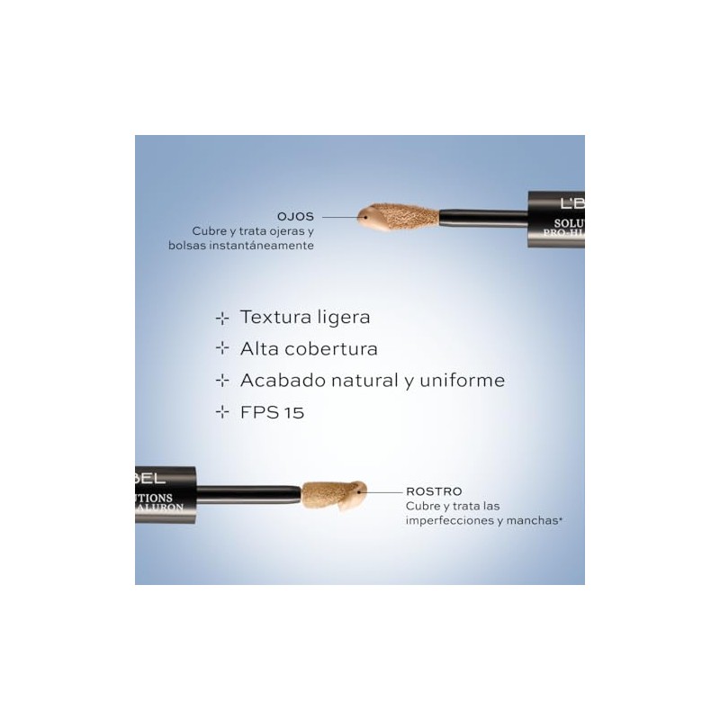 L'BEL - Corrector de maquillaje Solutions Pro-Hialuron 5g - Beige