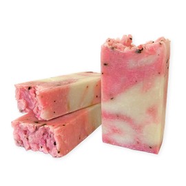 Natürliche Hagebutte Handseife für Körper und Gesicht, heilende und regenerierende, umweltfreundliche und handwerkliche feste Tablette, vegan und ohne Palmöl, 100 g