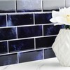 Livelynine Navy Blue Peel and Stick Backsplash Subway Tile Stick