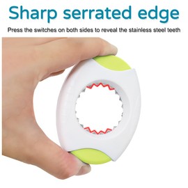 Egg Shell Opener, Egg Shell Peeler Quickly Cutting Eggshell Practical with Rounded Egg Slot for Boiled Eggs Primary Eggs