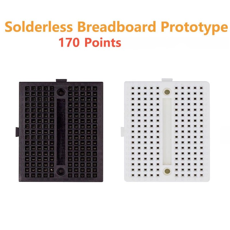 Pack of 6 Mini Breadboard 170 Tie Points Small Solderless