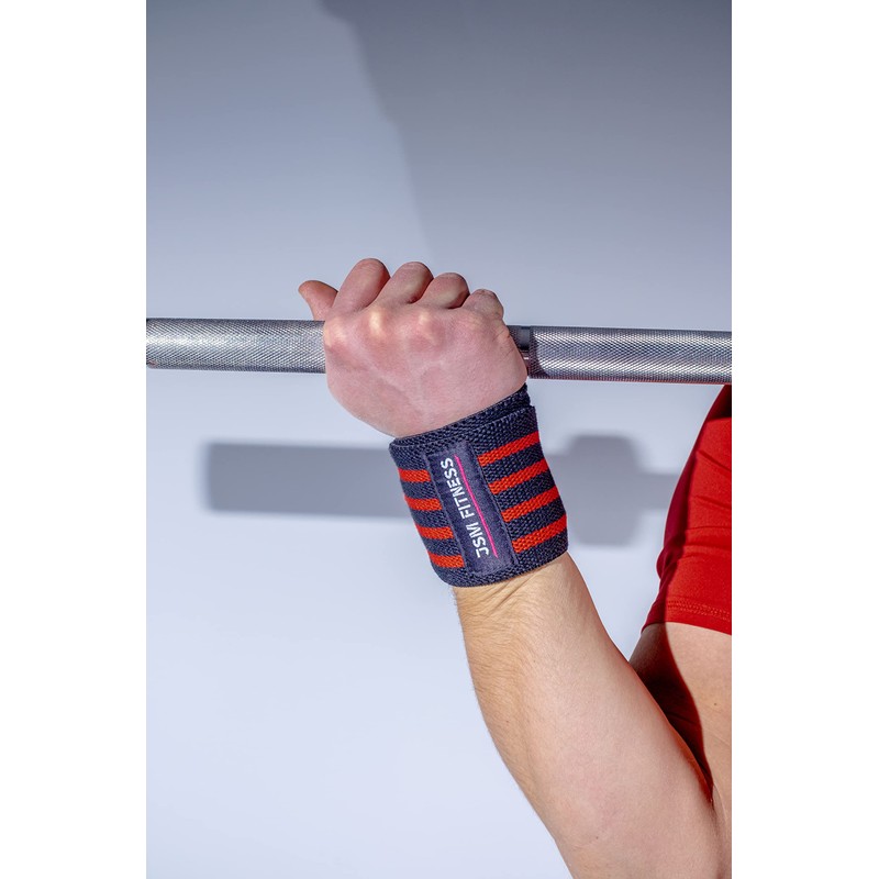 JSM FITNESS® Wrist Wraps for Stabilizing Wrist and Strengthening Grip