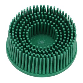 Yctze 2 Inch Bristle Disc, Grit, Abrasive Bristle Shank, Bristle Disc, 2 Inch Bristle Disc, Roloc Bristle Disc, 80 Grit, Bristle Disc for Angle Grinder, Br (Green)