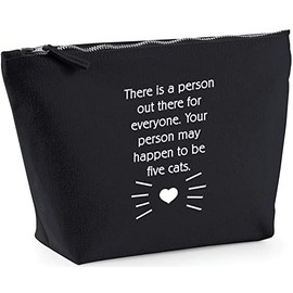 Hippowarehouse There's a person out there for everyone. Your person may happen to be five cats printed make up cosmetic wash bag 18x19x9cm