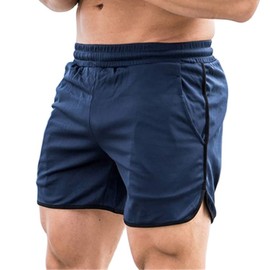 Pantalones Cortos para Correr para Hombre, Tela de Malla, Corte Ergonómico, Cierre de Cordón de Secado Rápido, Pantalones Cortos Deportivos Cómodos para Hombre para Gimnasio (M)