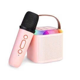 Aveek Mini Karaoke Machine for Kids,Portable Bluetooth Speaker with Wireless Microphone for Kids,Gifts for Girls and Boys - 1 Pack Pink