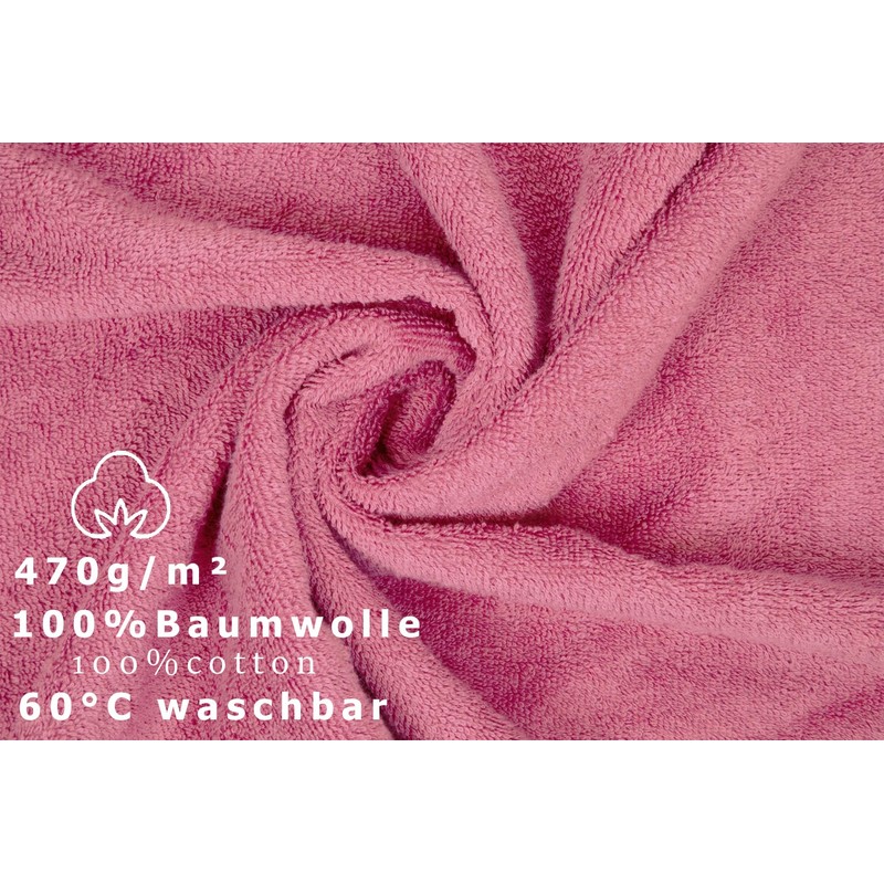 10 Piece Set Wash Mitts Premium Colour: old rose, Size: