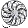 Chrome 16 Inch Curved Blade Electric Radiator Fan, Reversible