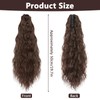 Hair Extension Braid, Ponytail Extension, Wavy Texture, Includes Clips for