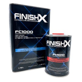 FinishX Automotive Refinishing Ultimate Clear Coat (FC1000-1 Gallon) 4:1 Kit with Fast Activator/Hardener (FH1010-1 quart)