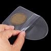 PATIKIL 3.2" x 3.2" Coin Sleeves Holders, 25 Pack Pocket