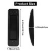 Kemcatui 4Pcs Self Adhesive Handles, Black Cabinet Pulls Plastic Drawer
