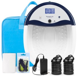 VnioLife Ionic Foot Bath Detox Machine, Portable Ion Detox Foot Bath Cleanse with Wrist Strap, LCD Display, Time Setting, Ion Foot Detox Device for Home Beauty Salon