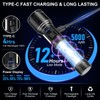 Banral Rechargeable Magnetic Flashlights High Lumens, Super Bright LED Powerful