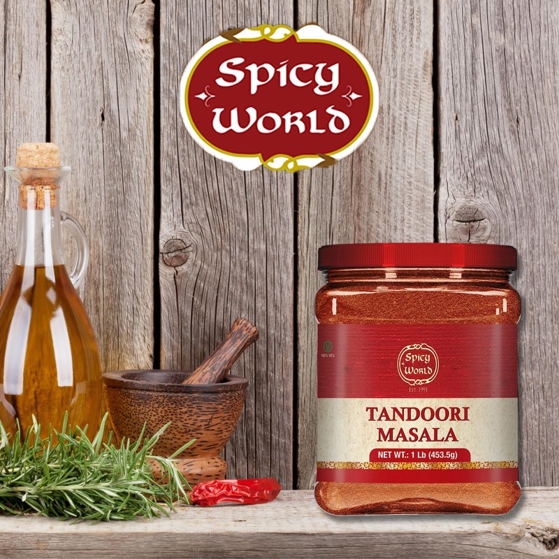 Spicy World Tandoori Masala 1 LB Jar Pack (Bulk Spice)