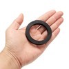 sourcing map 12 Pcs Solid Nitrile Rubber Flat Washer DN20