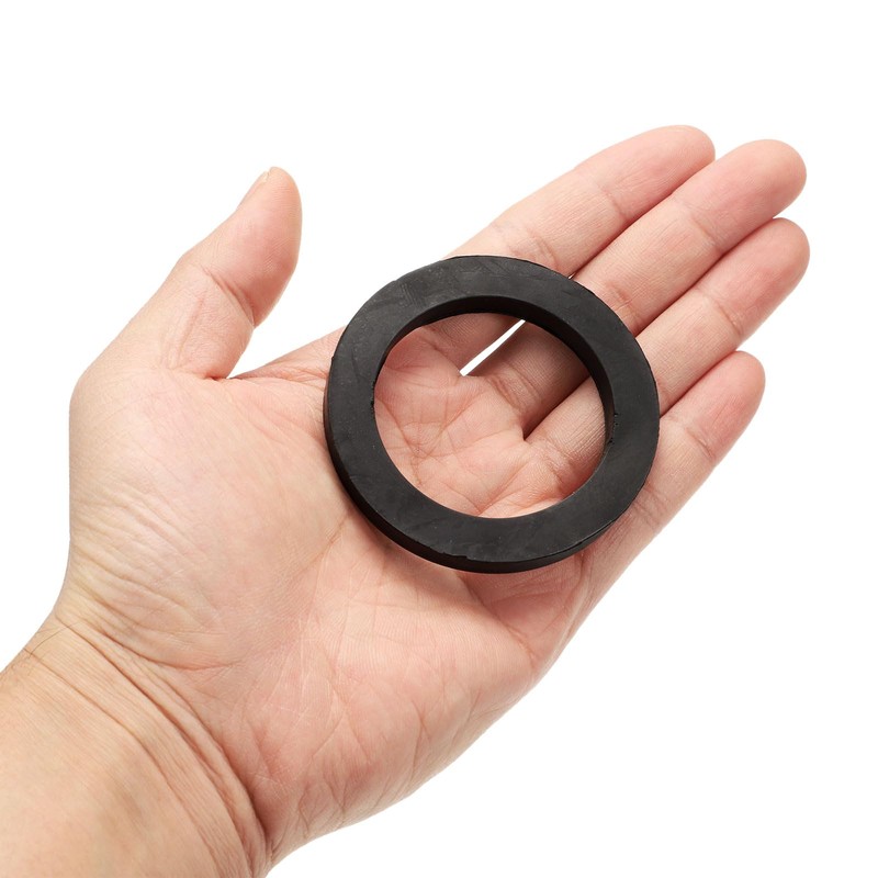 sourcing map 12 Pcs Solid Nitrile Rubber Flat Washer DN20