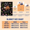 Sloth Blanket Ultra Soft Cozy Flannel Sloth Throw Blanket for