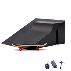 LIKENNY Finger Skateboard Finger Skate Park Kit Mini Finger Park Kit Toy for Men Women Children's Day Gift Best Skateboard Image Training (A)